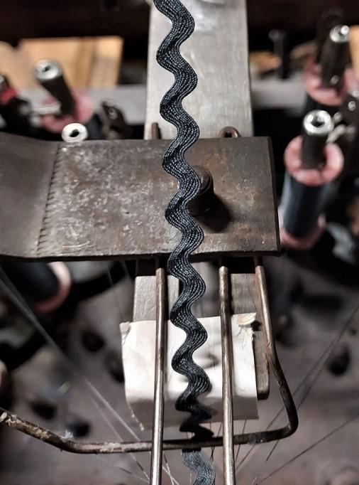 fabrication serpentine croquet sur métier bois