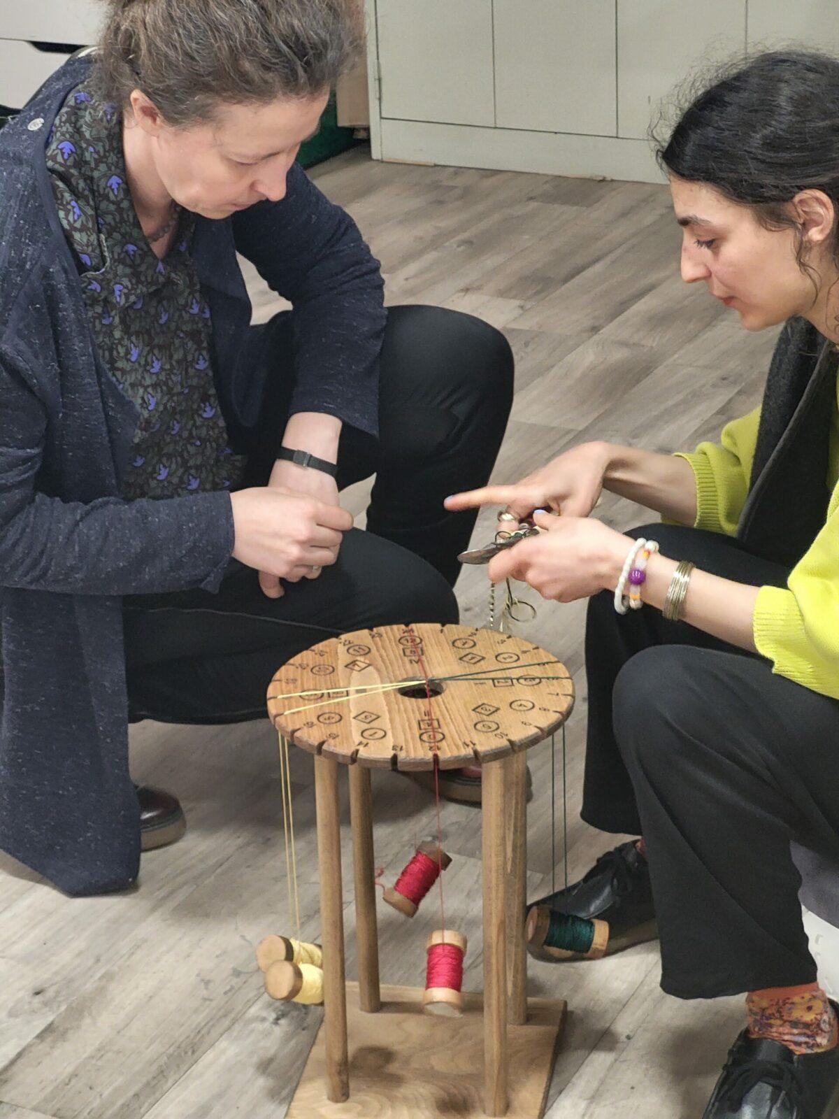 Support Marudai Kumihimo En Bois - Planche à Tisser Pour Bracelets DIY, Tressage Facile