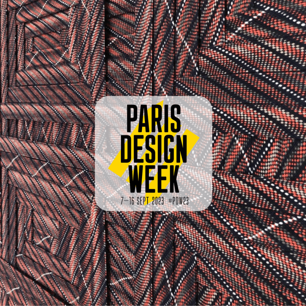 Travail d'Eva Prémilieu autour du tressage sur métier - Paris design week 