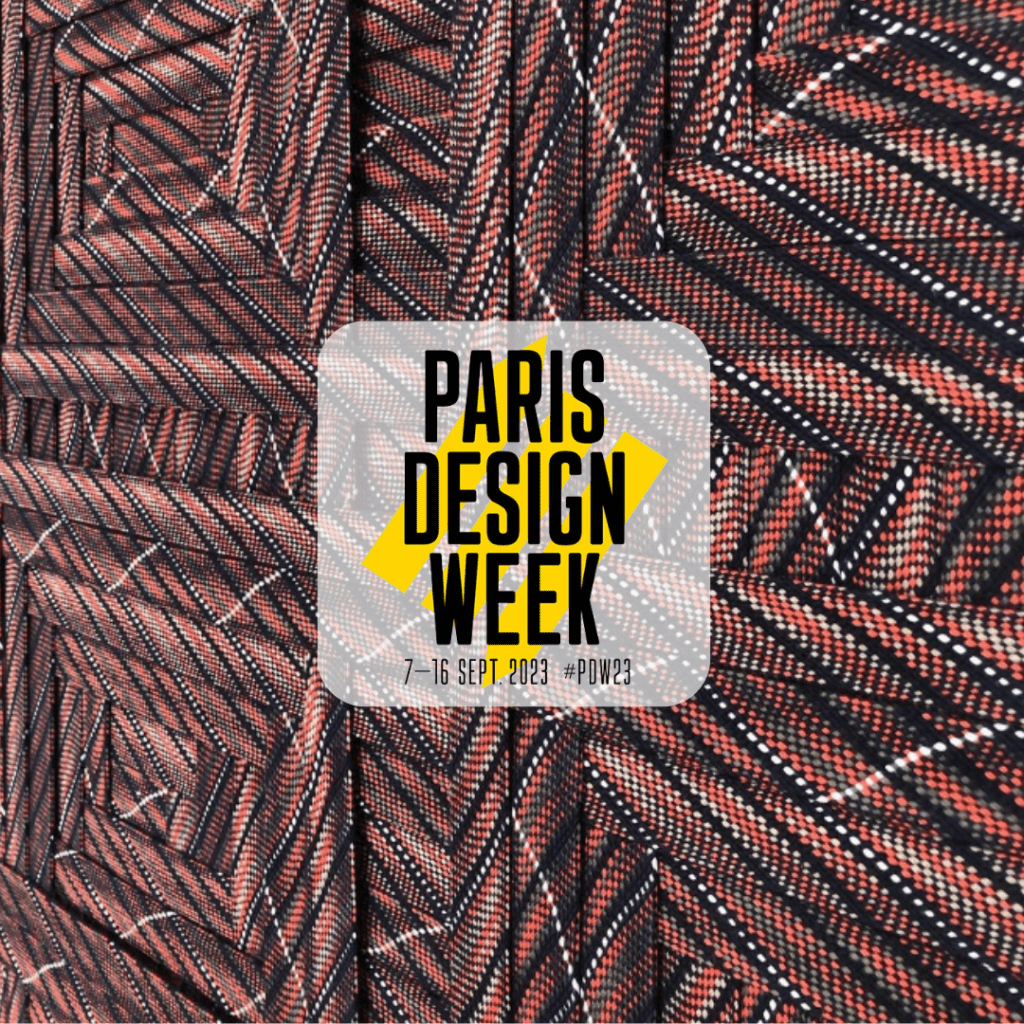 Travail d'Eva Prémilieu autour du tressage sur métier - Paris design week
