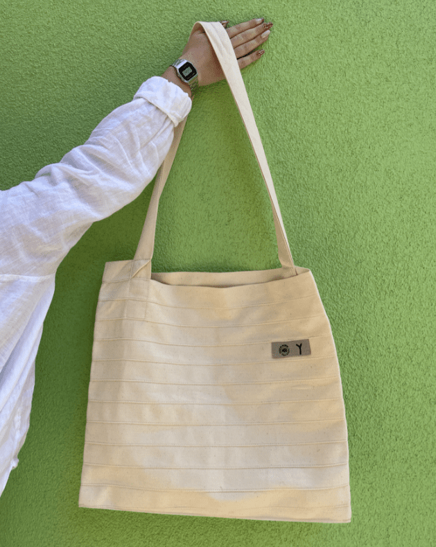 Sac CABA écru et unis de la marque écorésponsable Made By Bobine MBB by SCF