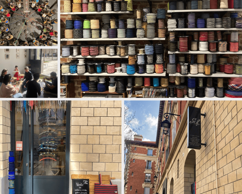 L'Atelier de Tressage à la Caserne des Minimes dans le marais au 3 rue saint gilles 75003 pour trouver de la passementerie à Paris
