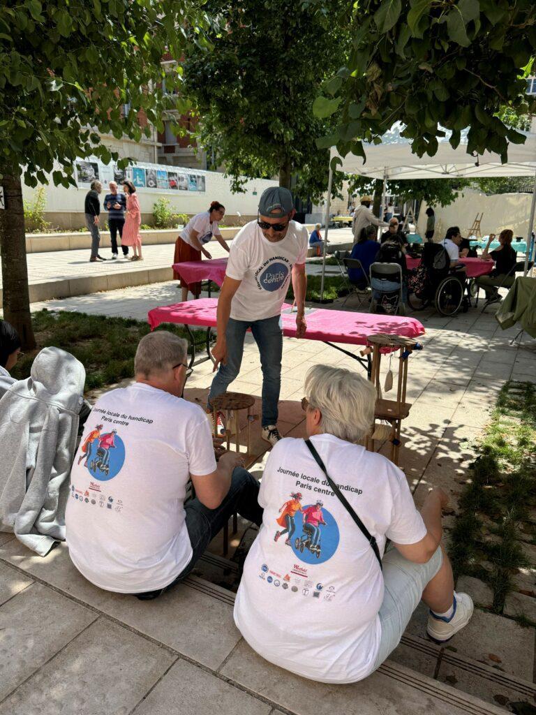 Journée du handicap à la Caserne Des Minimes avec organisation d'Atelier textile pour les handicapés