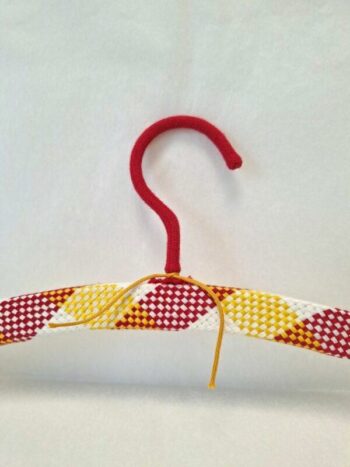 Made by bobine high-end wood and braid hangers, French upcycled design